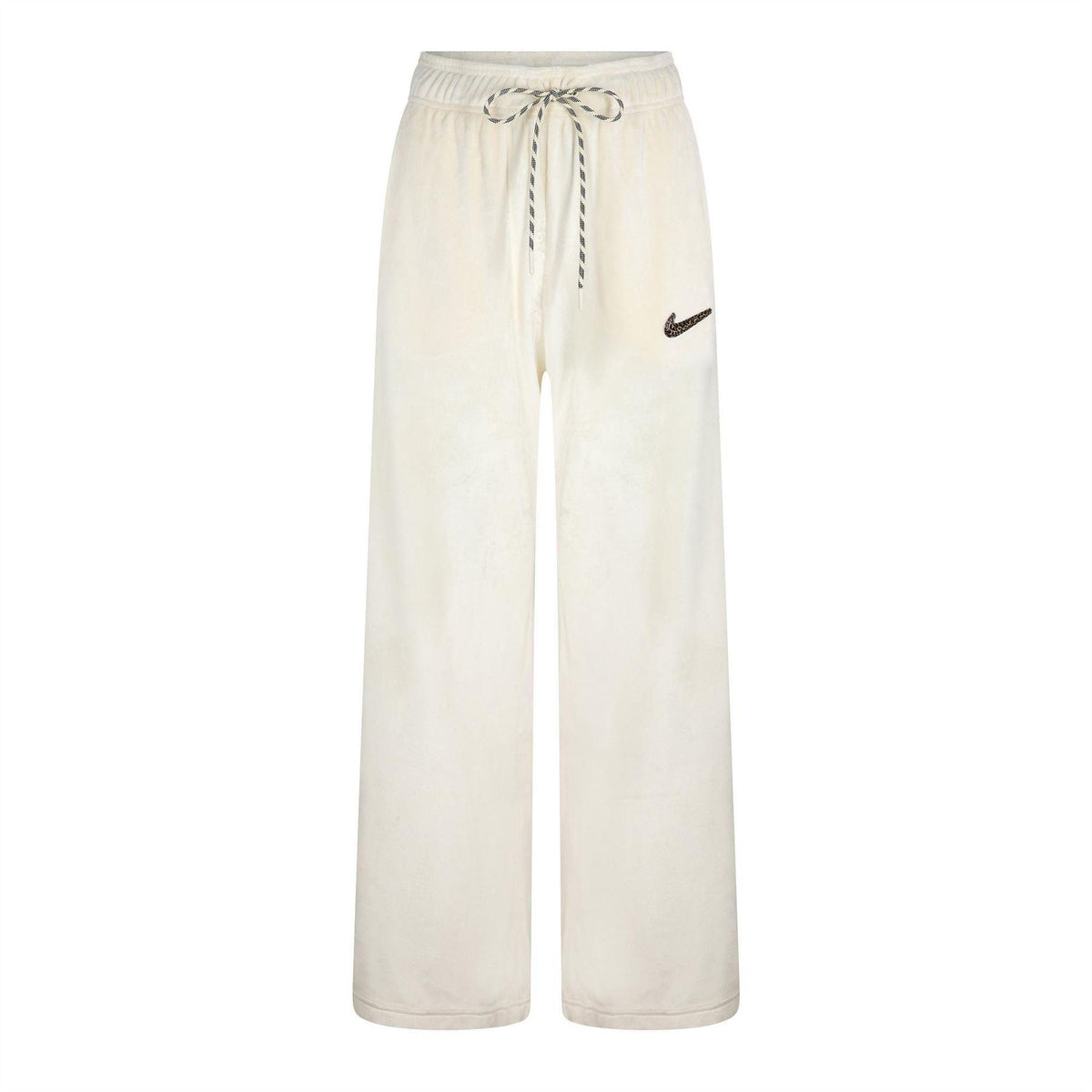 Coconut Milk - Front - Nike Womens-Ladies Velour Wide Leg Trousers
