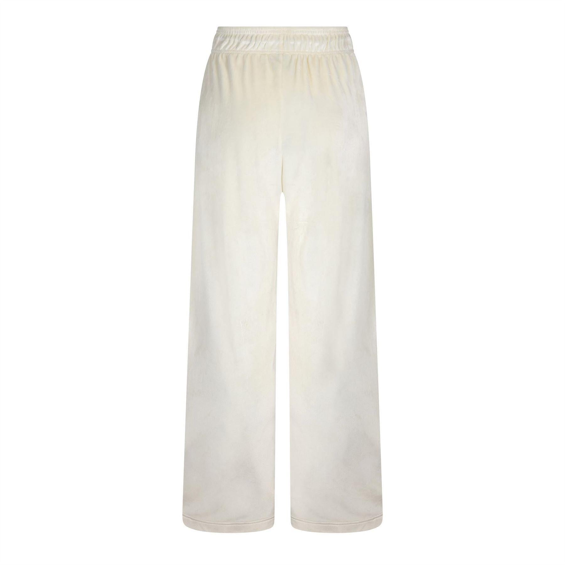 Coconut Milk - Back - Nike Womens-Ladies Velour Wide Leg Trousers