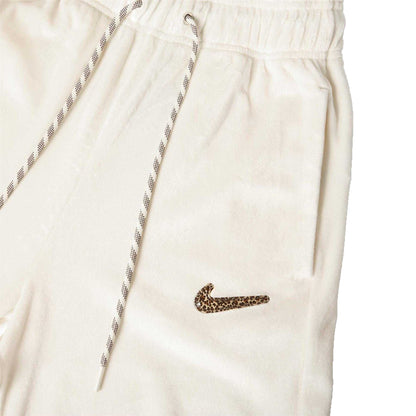 Coconut Milk - Side - Nike Womens-Ladies Velour Wide Leg Trousers