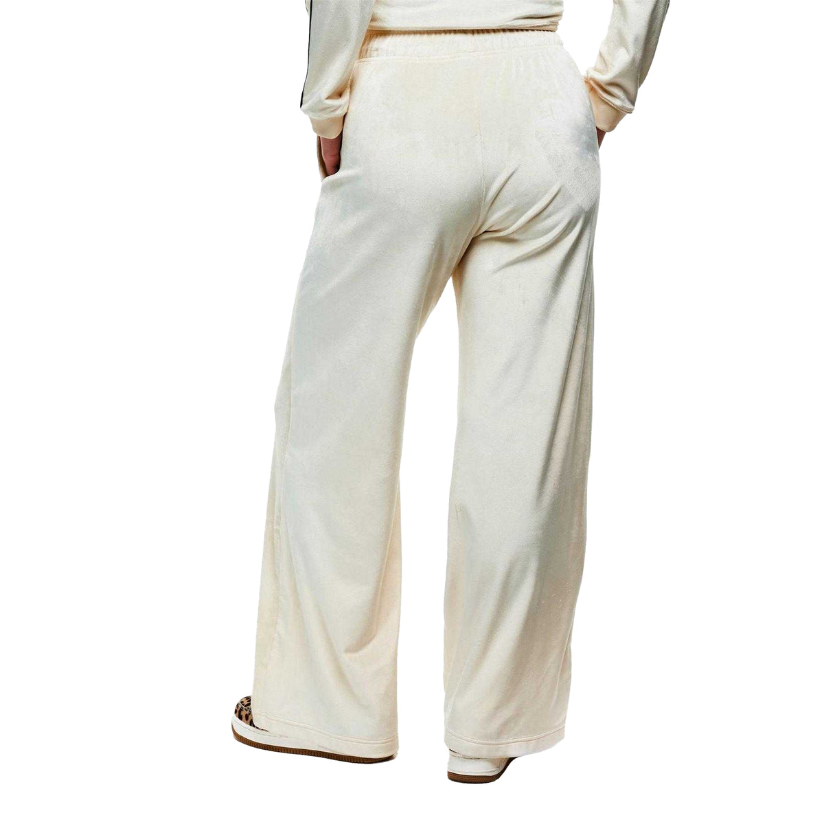 Coconut Milk - Pack Shot - Nike Womens-Ladies Velour Wide Leg Trousers