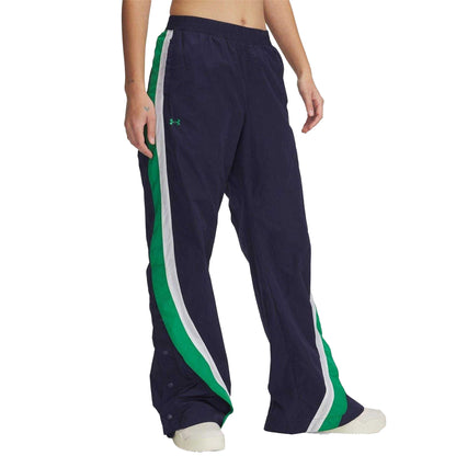 Blue - Front - Under Armour Womens-Ladies Icon Crinkle Tear Tracksuit Bottoms