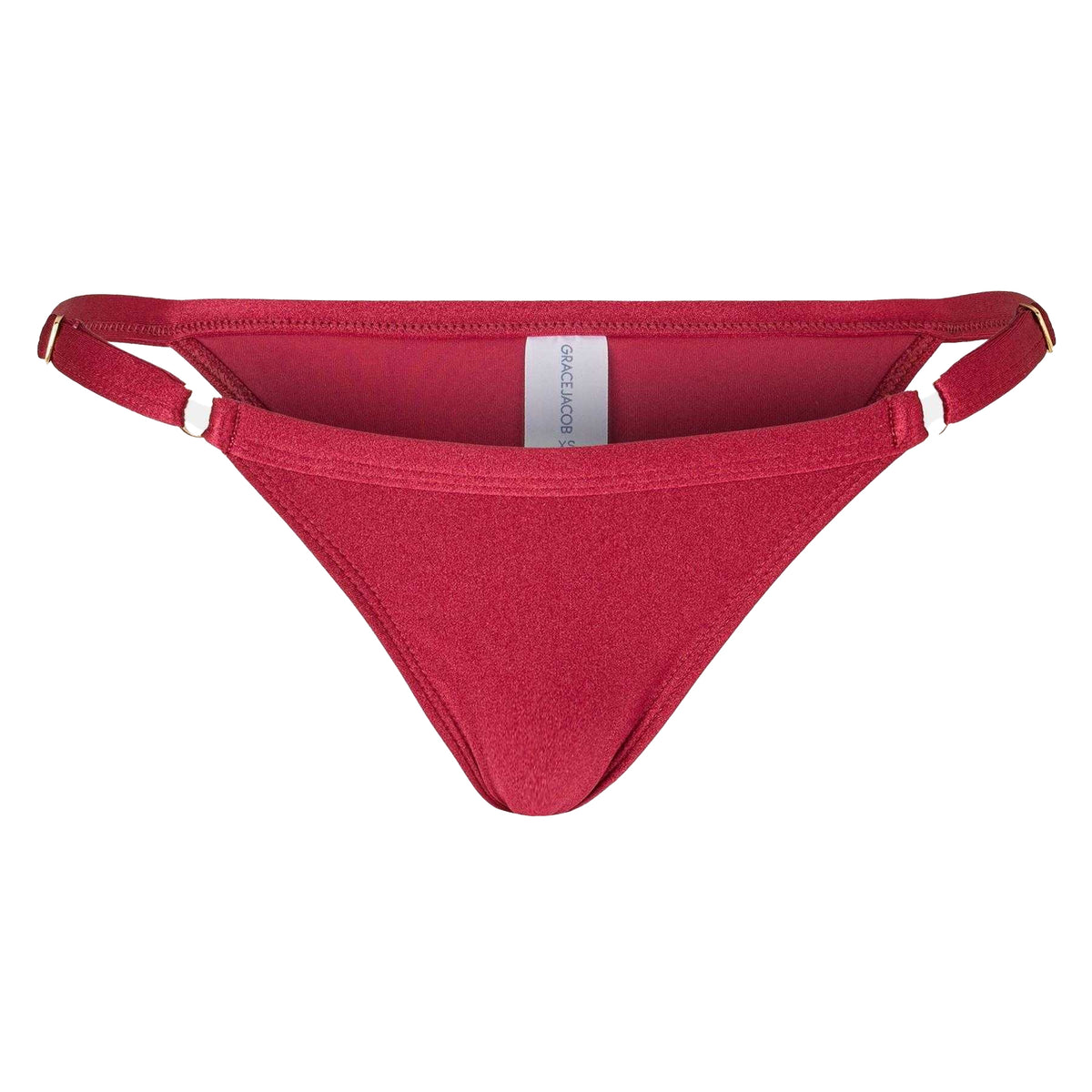 Maroon - Front - Grace Jacob Womens-Ladies Brazilian Briefs