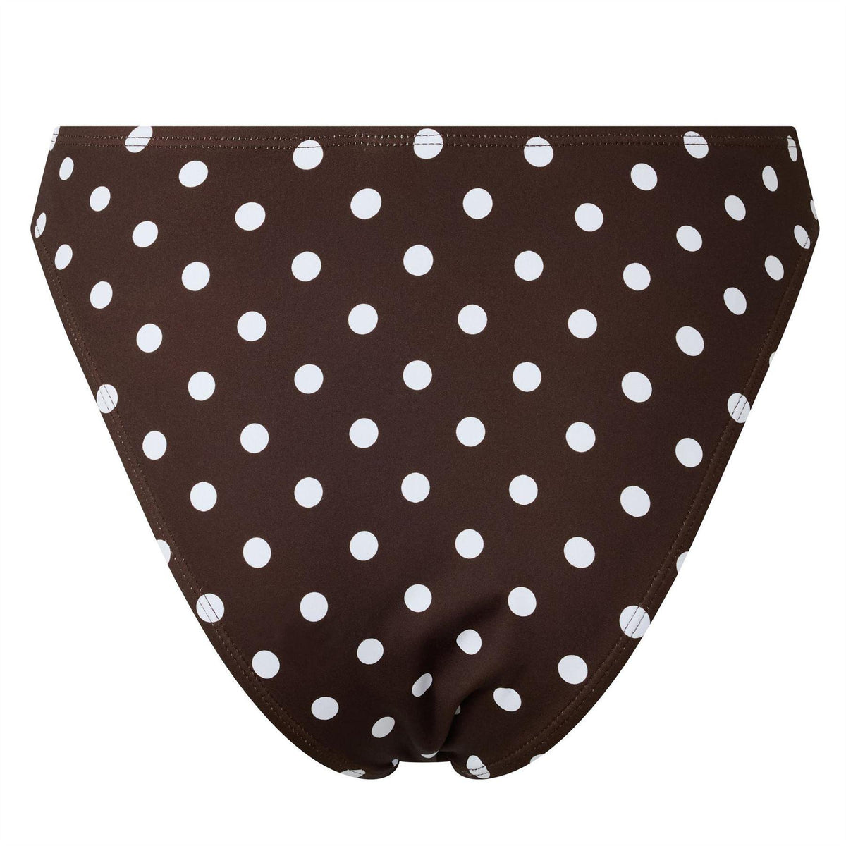 Brown - Back - 4th And Reckless Womens-Ladies Harri Polka Dot High Leg Bikini Bottoms