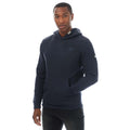 Navy - Front - Duck and Cover Mens Hannings Graphic Hoodie