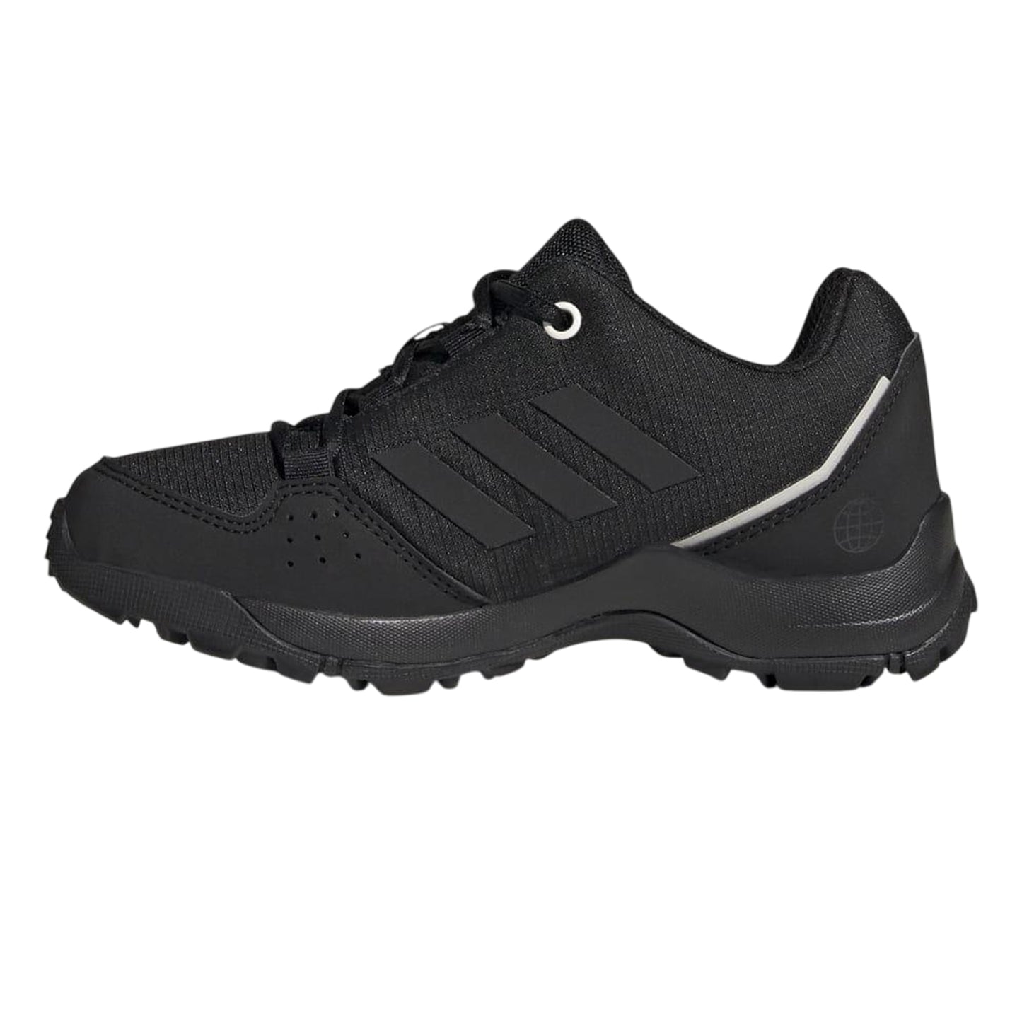 Black-Grey - Side - Adidas Childrens-Kids Terrex Hyperhiker Low Hiking Shoes