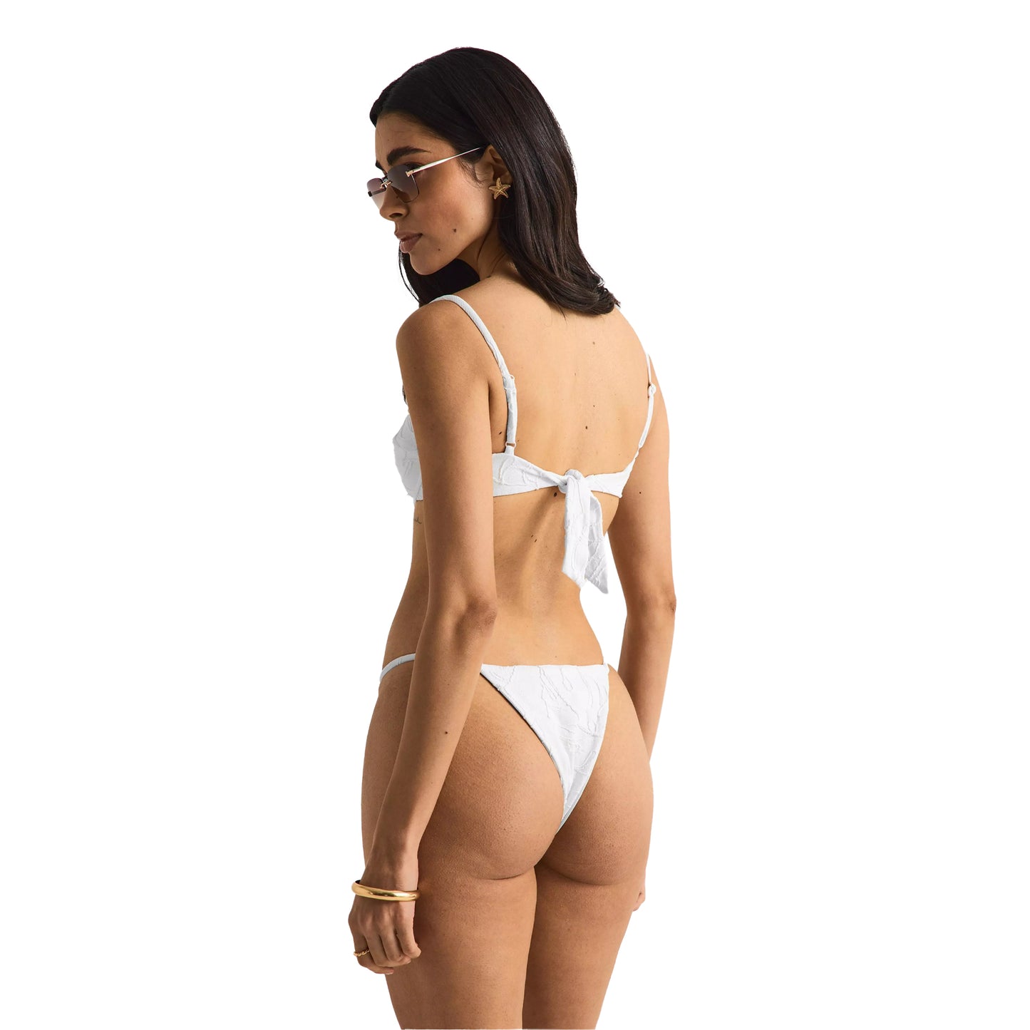 Porcelain - Lifestyle - Windsor Womens-Ladies Embroidered Textured Bikini Bottoms