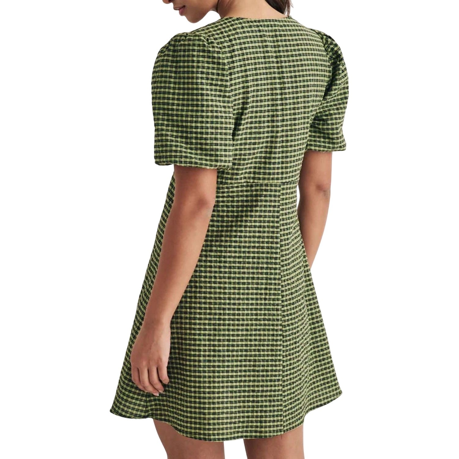 Green - Back - Nobody´s Child Womens-Ladies Liza Gingham Mini Dress