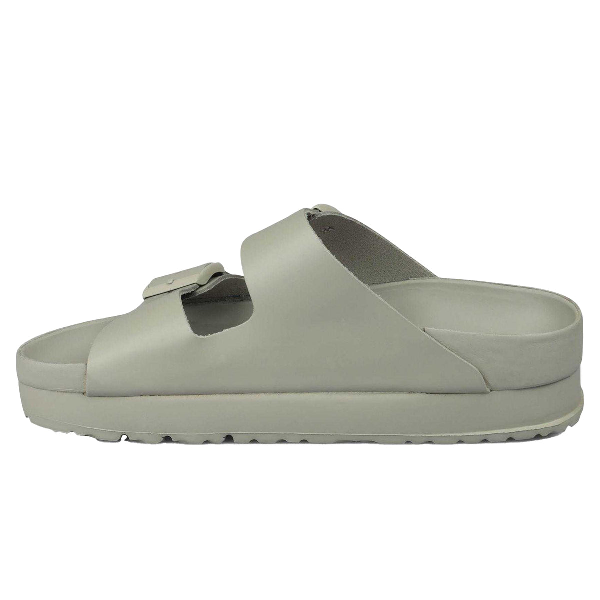 Frost Gray - Back - Birkenstock Womens-Ladies Arizona Flx Lena Platform Sandals
