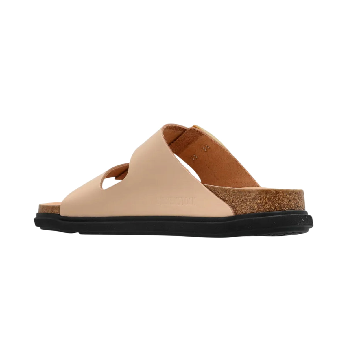 Beige - Back - Birkenstock Womens-Ladies Arizona Droplet Leather Sandals