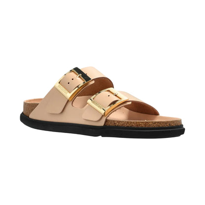 Beige - Lifestyle - Birkenstock Womens-Ladies Arizona Droplet Leather Sandals