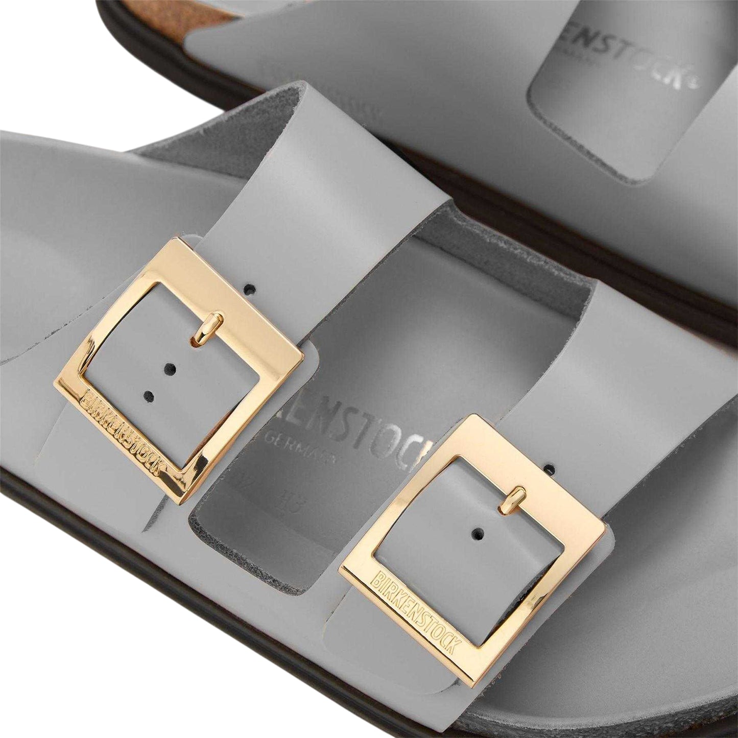 Stone - Lifestyle - Birkenstock Womens-Ladies Arizona Droplet Leather Sandals