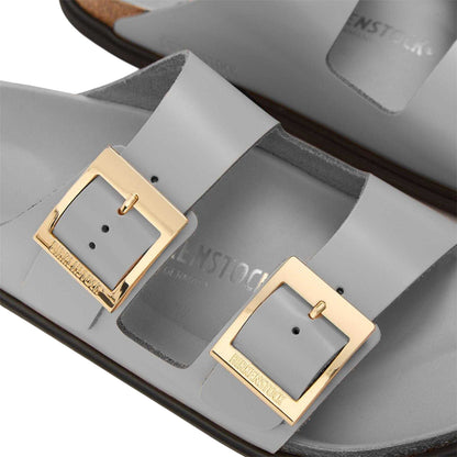 Stone - Lifestyle - Birkenstock Womens-Ladies Arizona Droplet Leather Sandals