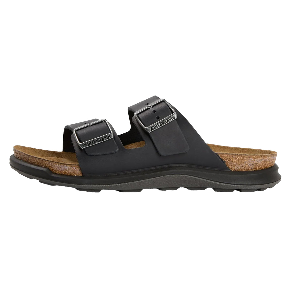 Black - Back - Birkenstock Womens-Ladies Arizona Leather Sandals