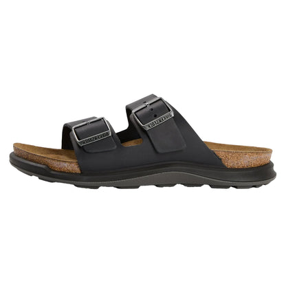 Black - Back - Birkenstock Womens-Ladies Arizona Leather Sandals