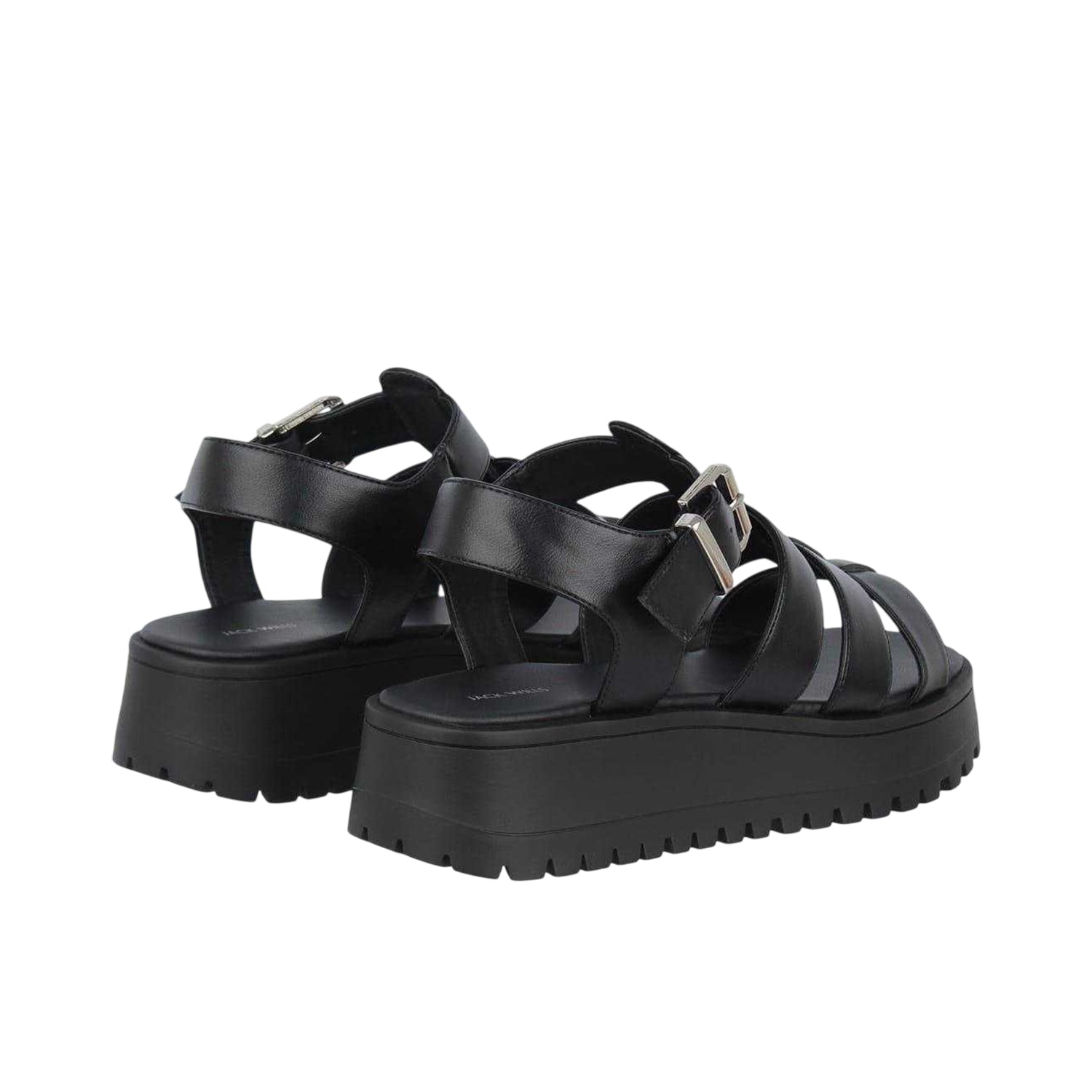 Black - Back - Jack Wills Womens-Ladies Gladiator Sandals