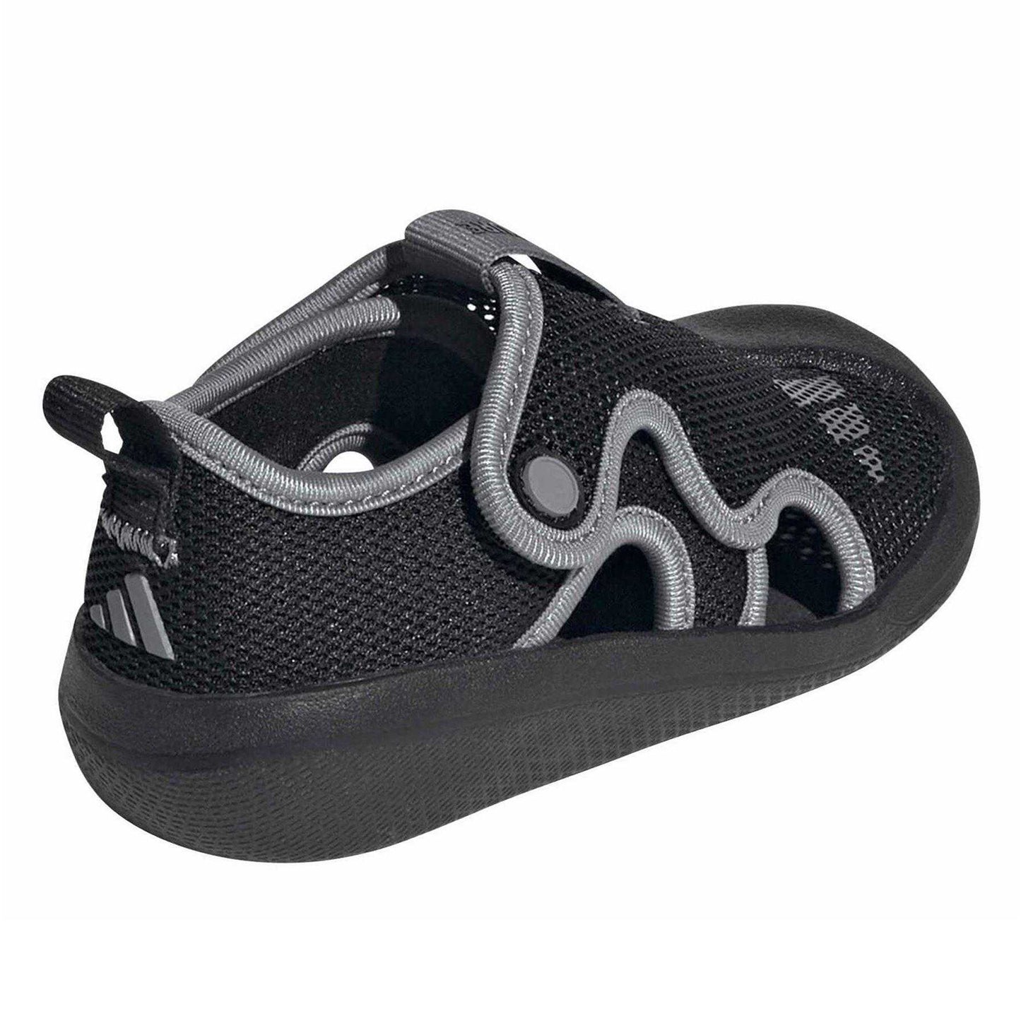 Core Black-Grey - Back - Adidas Baby Altaventure Adjustable Strap Flat Sports Sandals