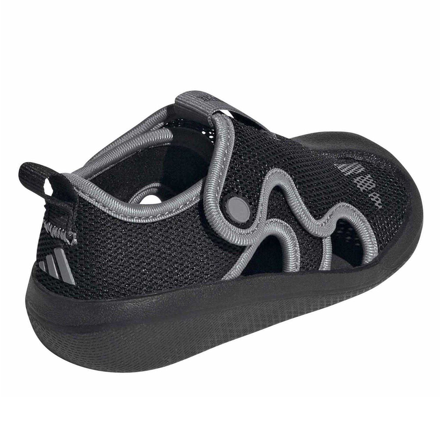 Core Black-Grey - Back - Adidas Baby Altaventure Adjustable Strap Flat Sports Sandals