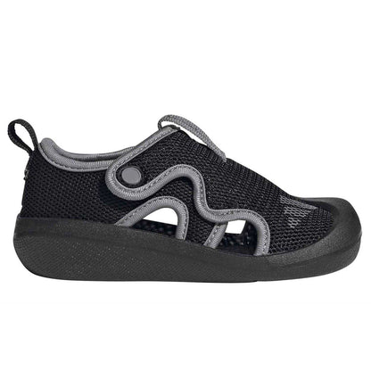 Core Black-Grey - Front - Adidas Baby Altaventure Adjustable Strap Flat Sports Sandals