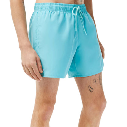 Blue - Side - Lacoste Mens Quick Dry Swim Shorts