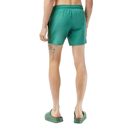 Green - Back - Lacoste Mens Quick Dry Swim Shorts