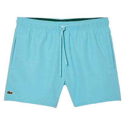 Blue - Front - Lacoste Mens Quick Dry Swim Shorts