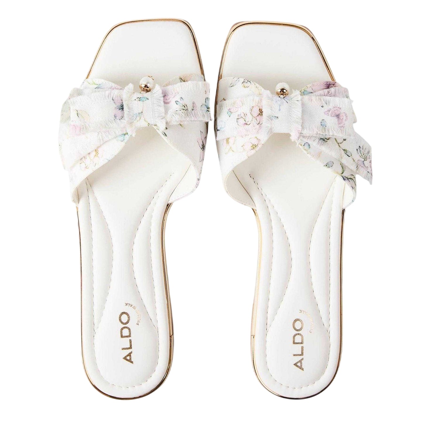 Multicoloured - Side - Aldo Womens-Ladies Rhuli Floral Flat Sandals