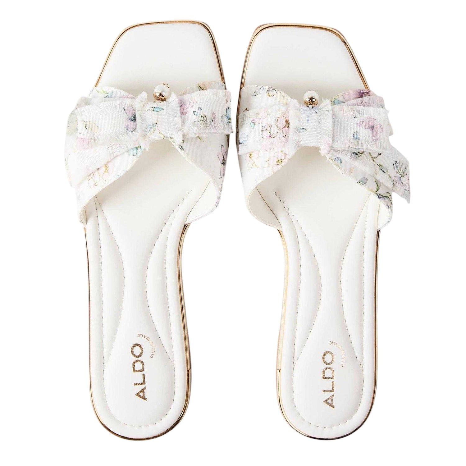 Multicoloured - Side - Aldo Womens-Ladies Rhuli Floral Flat Sandals
