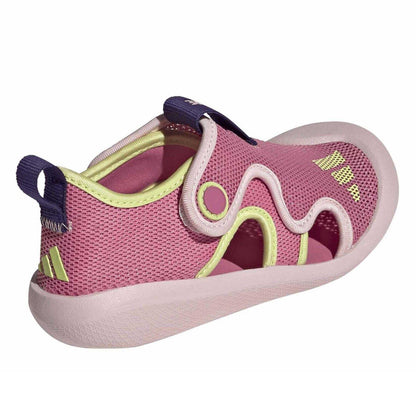Clear-Pink - Back - Adidas Childrens-Kids Altaventure Water Shoes