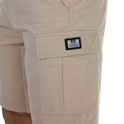 Stone - Side - Weekend Offender Mens High Desert Cargo Shorts