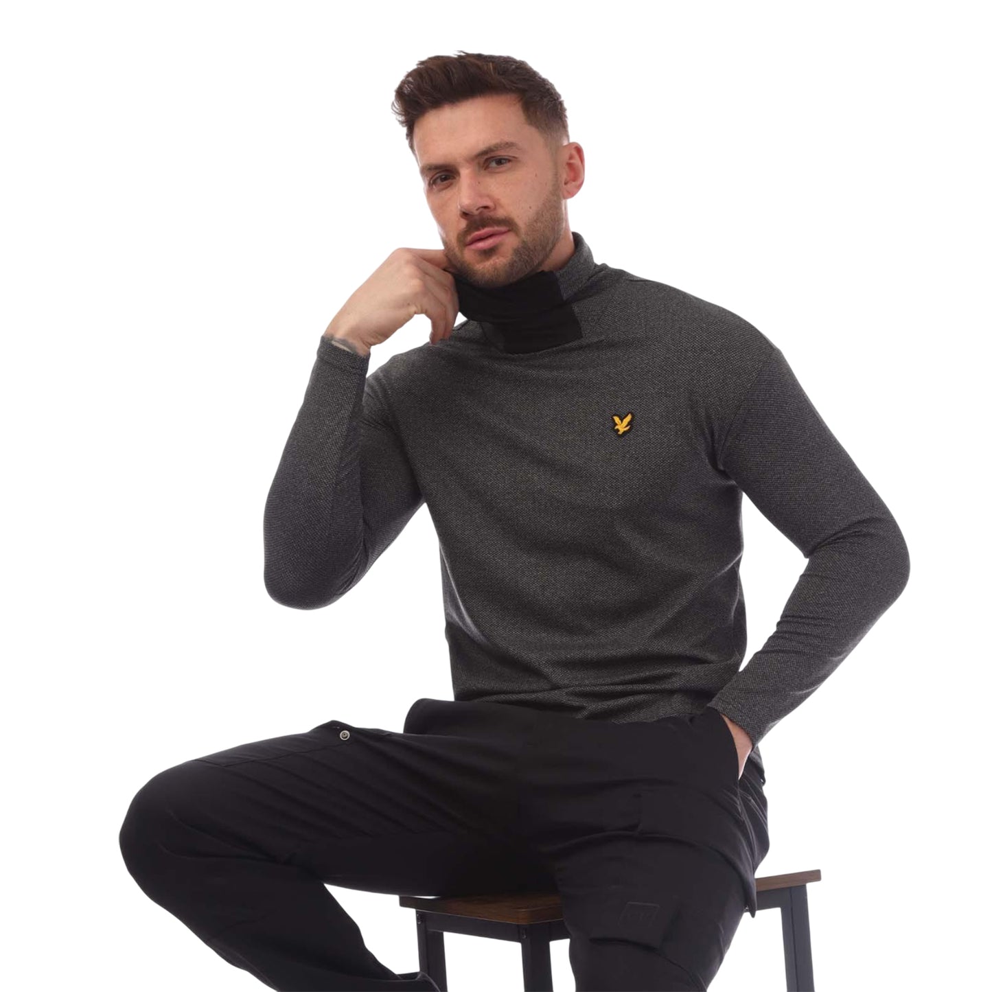 Black - Lifestyle - Lyle & Scott Mens Snood Summer Midlayer