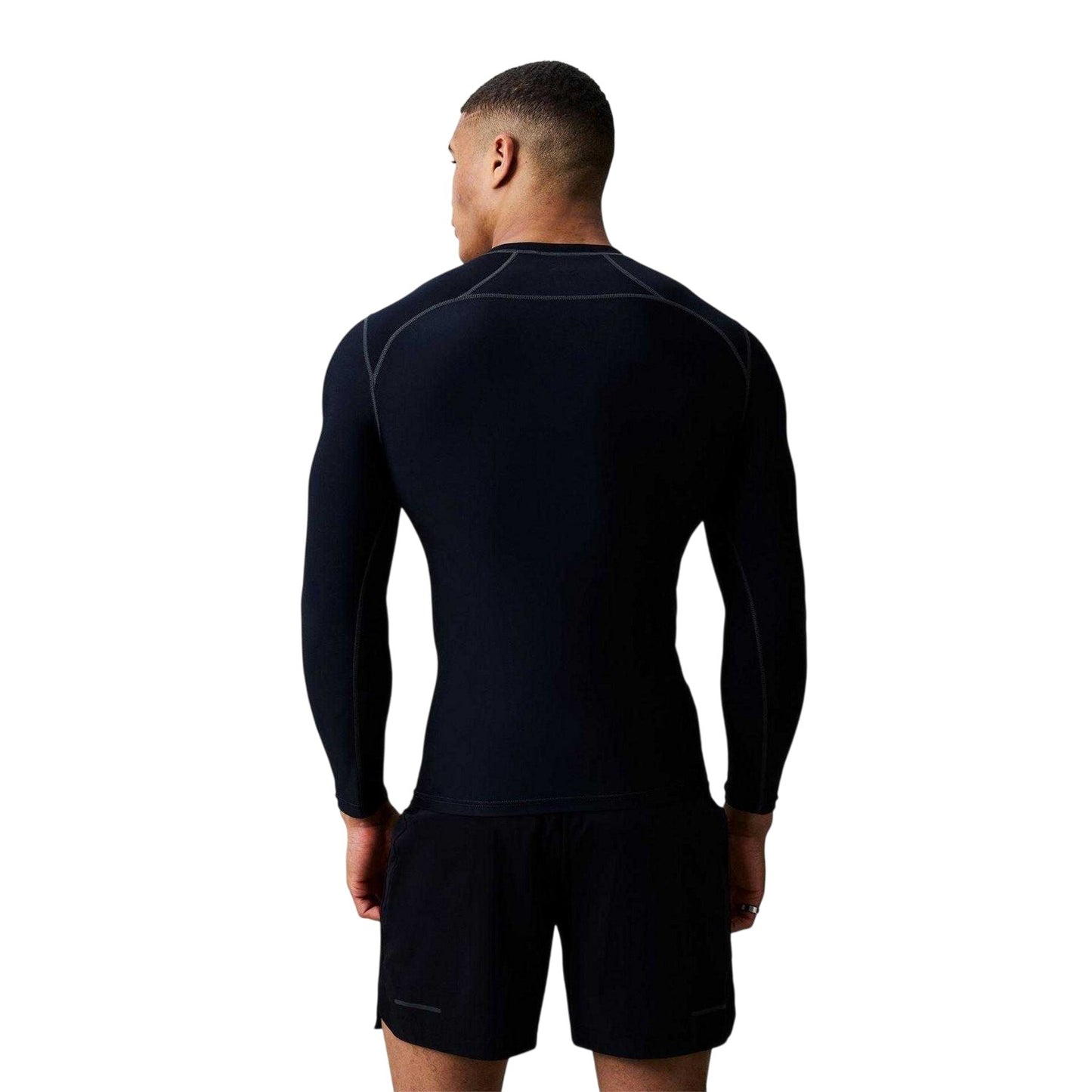 Black - Back - Canterbury Mens Base Layer Top