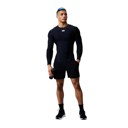 Black - Lifestyle - Canterbury Mens Base Layer Top
