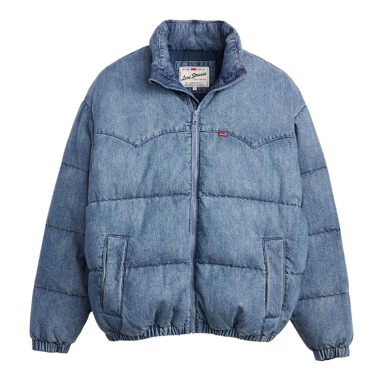 Sidetracked - Front - Levis Mens Denim Puffer Jacket