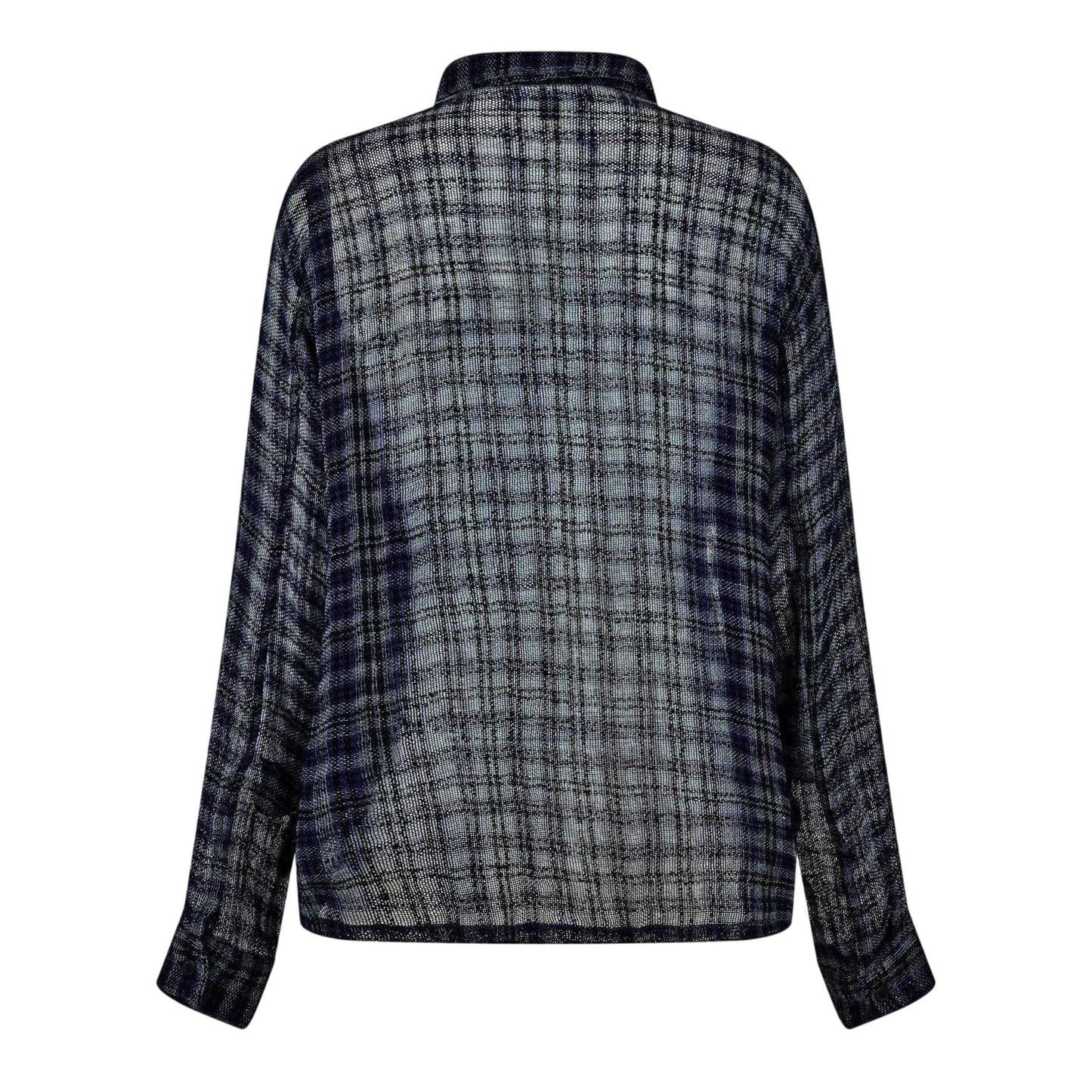 Blue Check - Back - Represent Mens Utility Overshirt
