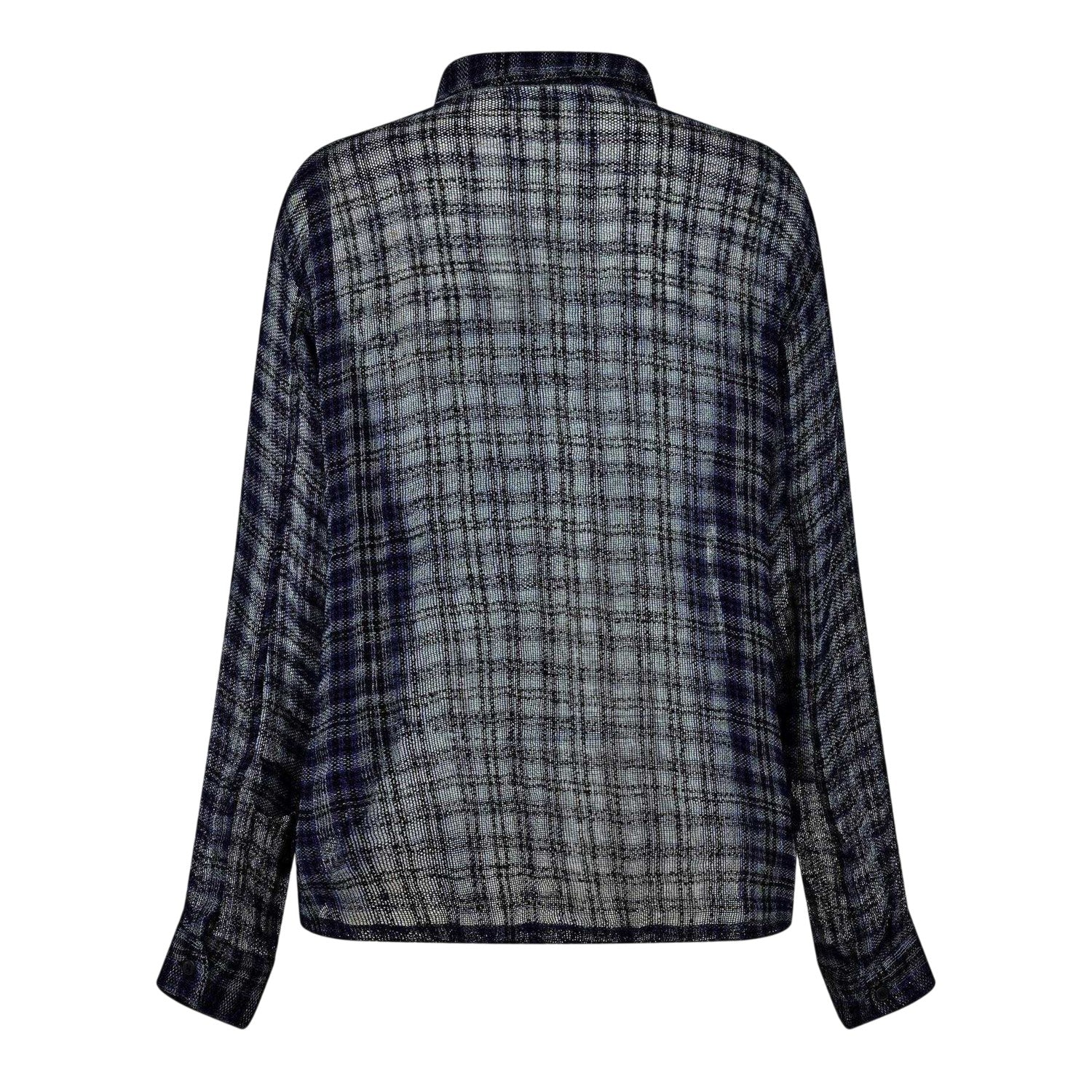 Blue Check - Back - Represent Mens Utility Overshirt