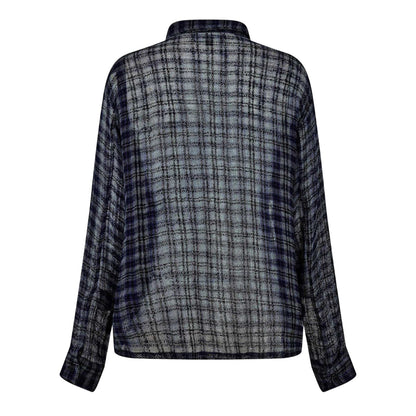 Blue Check - Back - Represent Mens Utility Overshirt