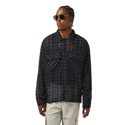 Blue Check - Lifestyle - Represent Mens Utility Overshirt