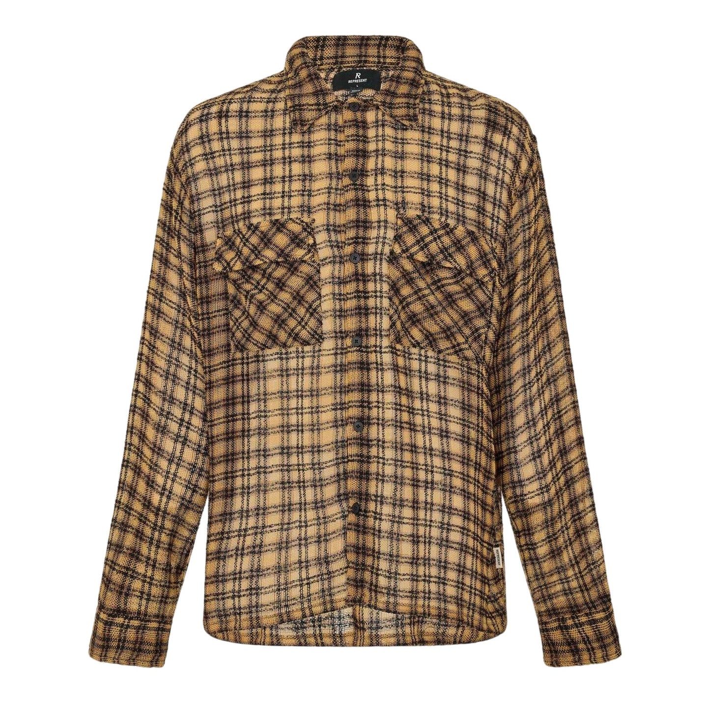 Yellow - Front - Represent Mens Utility Overshirt
