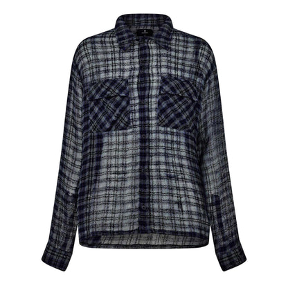 Blue Check - Front - Represent Mens Utility Overshirt