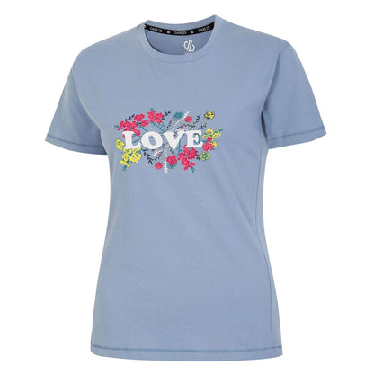 Light Blue - Side - Dare 2B Womens-Ladies Tranquility II Love T-Shirt