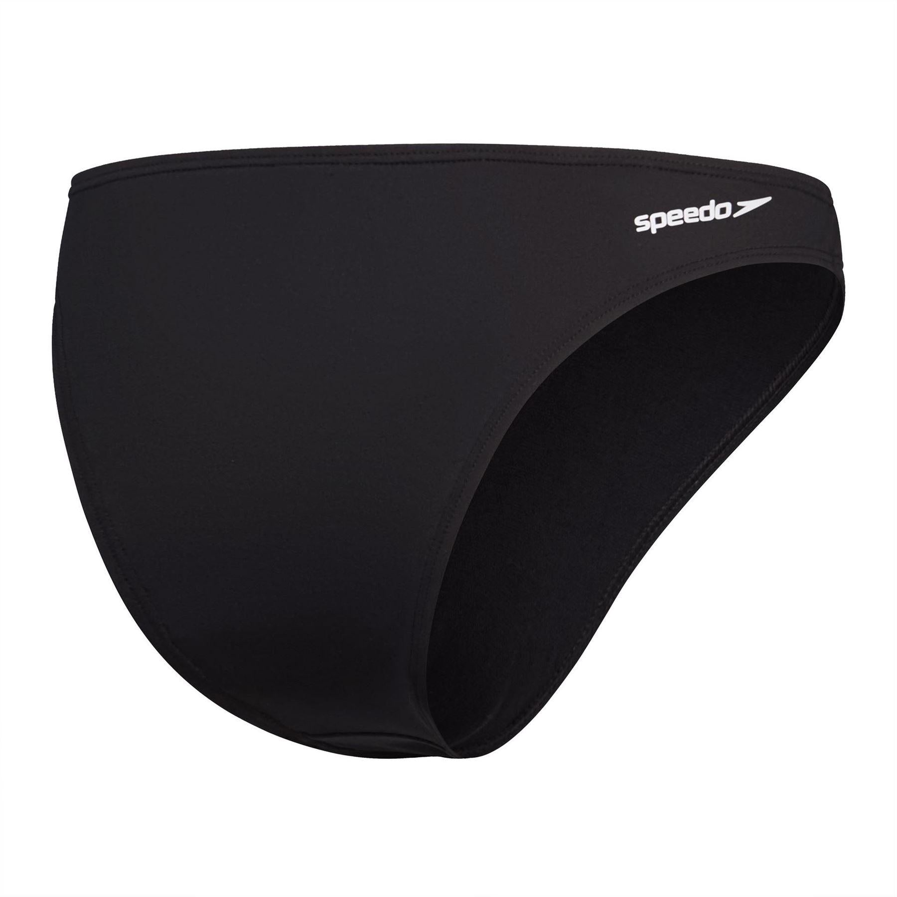 Anthracite - Back - Speedo Womens-Ladies Solid Performance Bikini Bottoms