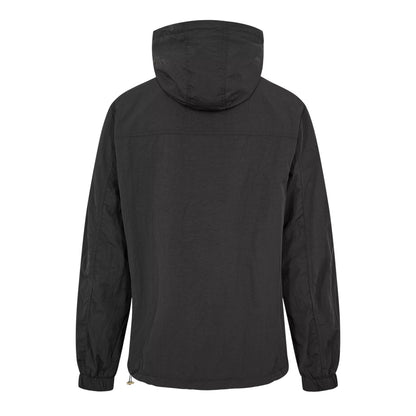 Black - Back - Capo Mens Crinkled Jacket