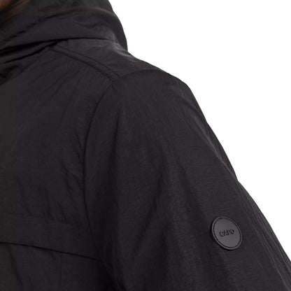 Black - Side - Capo Mens Crinkled Jacket