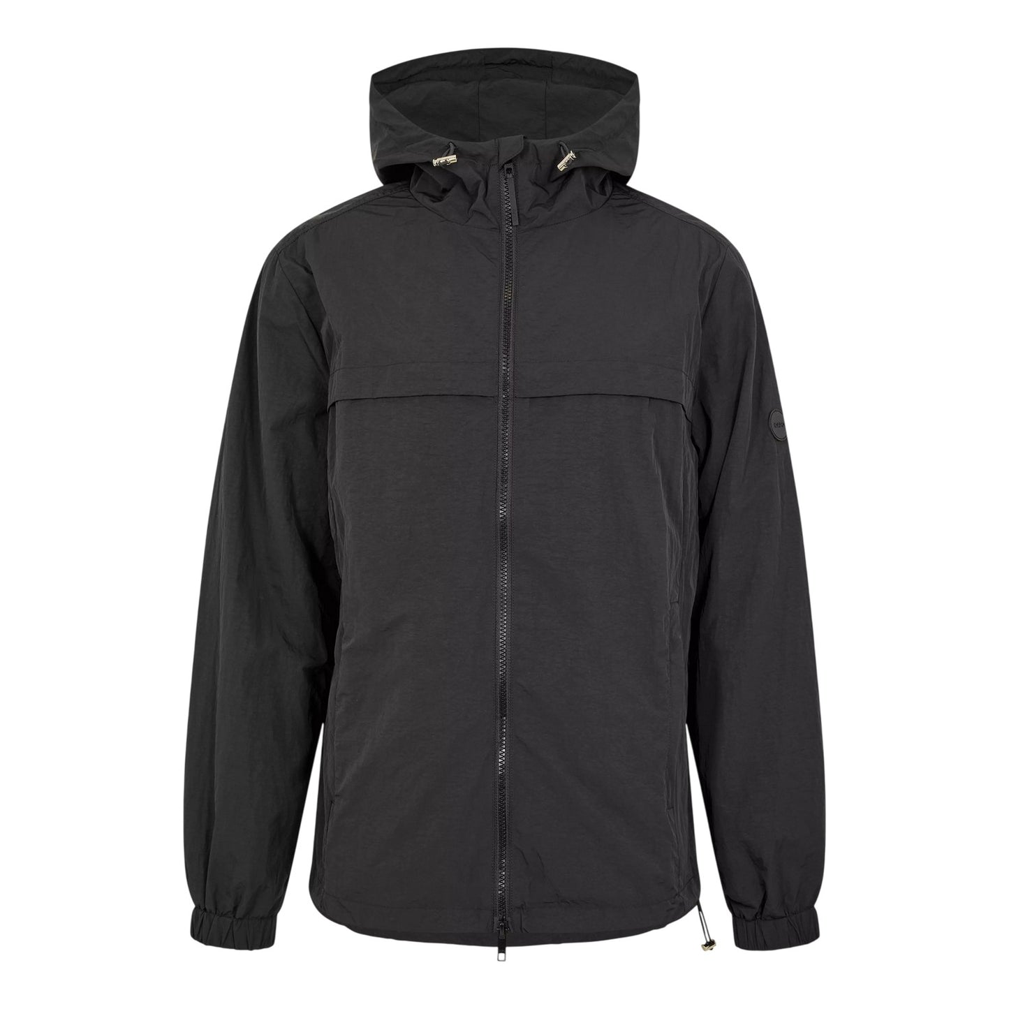 Black - Front - Capo Mens Crinkled Jacket