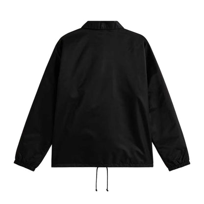 Black-White - Back - Vans Mens Torrey Long-Sleeved Coach Jacket