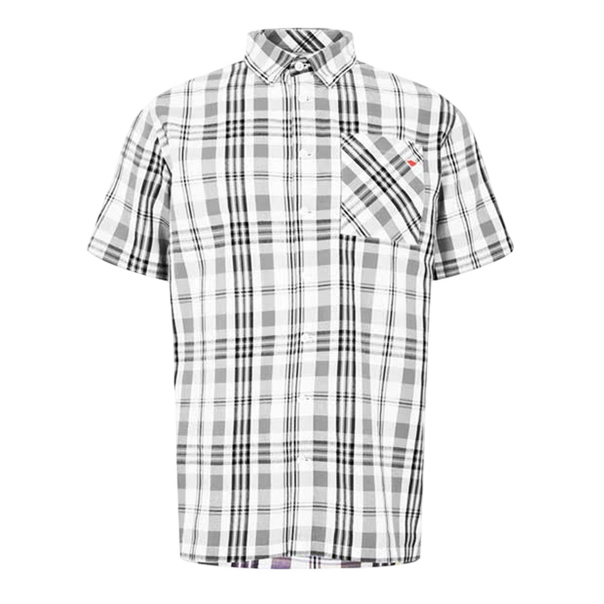 White - Front - Lee Cooper Mens Checked Cotton Shirt