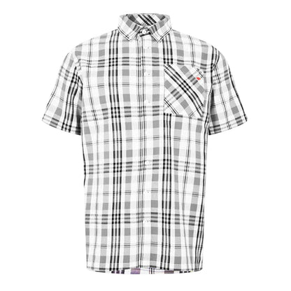 White - Front - Lee Cooper Mens Checked Cotton Shirt