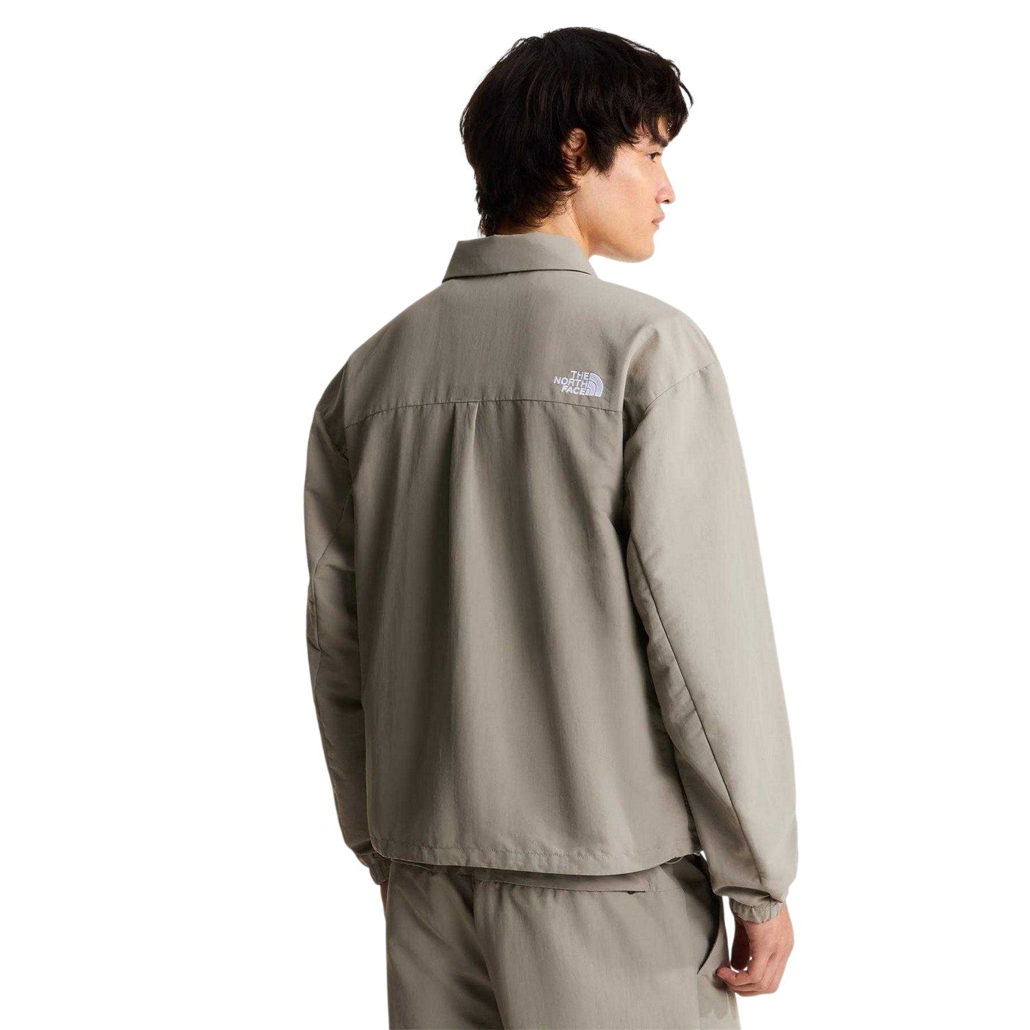 Stone Grey - Side - The North Face Mens Easy Wind Jacket