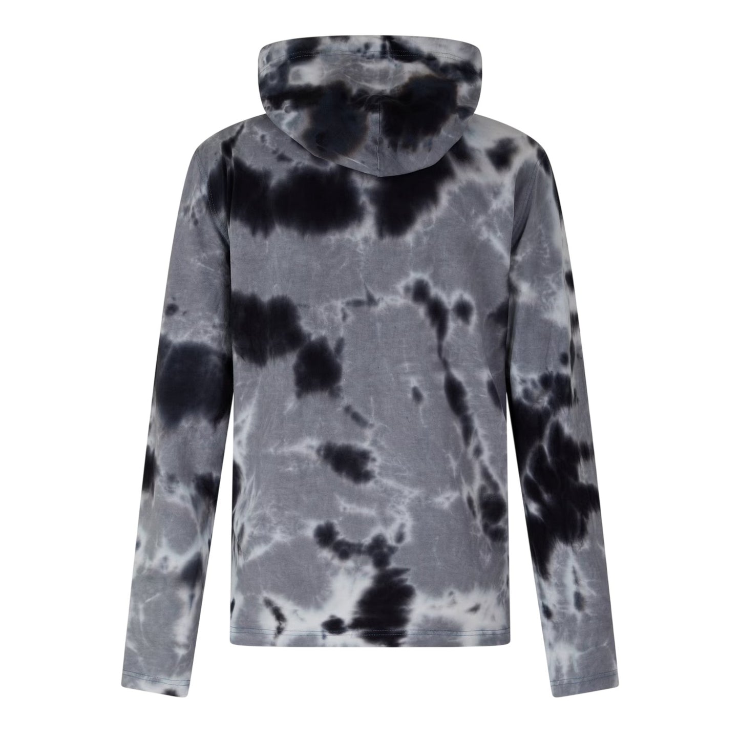 Black - Back - Diesel Mens Crane Tie Dye Hoodie