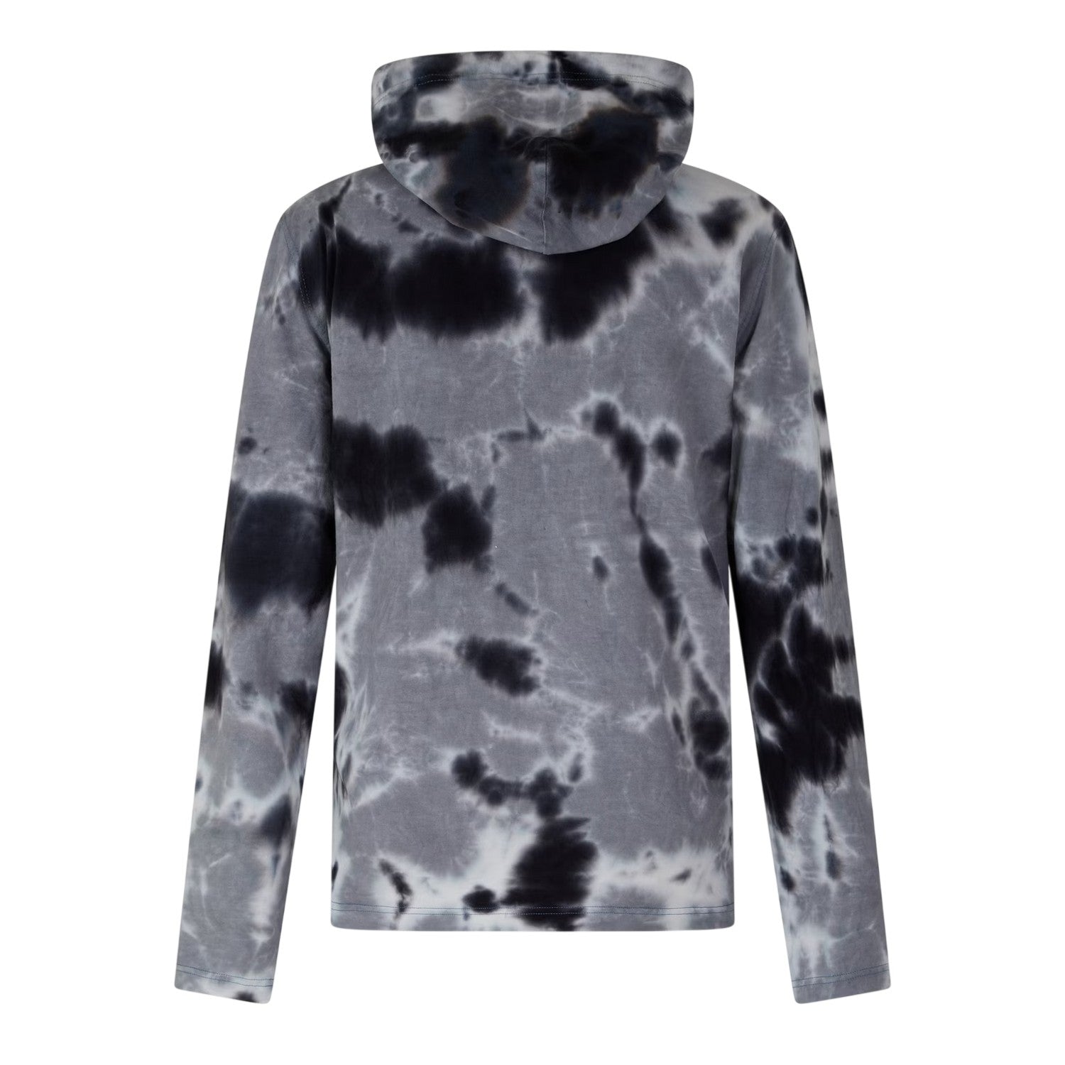 Black - Back - Diesel Mens Crane Tie Dye Hoodie
